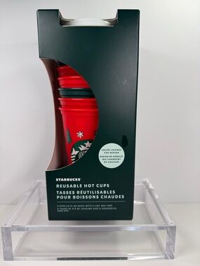 Starbucks Reusable Hot Cups with Lids ☕️☕️